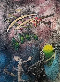 Centre Noeds - Plate V 1974 Limited Edition Print - Roberto Sebastian Matta Centre Noeds - Plate V 1974 Limited Edition Print - Roberto Sebastian Matta