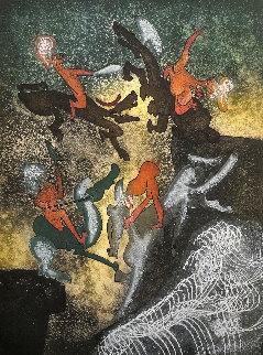 Hom\'mere Chaosmos - Au Sang Du Song 1974 Limited Edition Print - Roberto Sebastian Matta Hom\'mere Chaosmos - Au Sang Du Song 1974 Limited Edition Print - Roberto Sebastian Matta