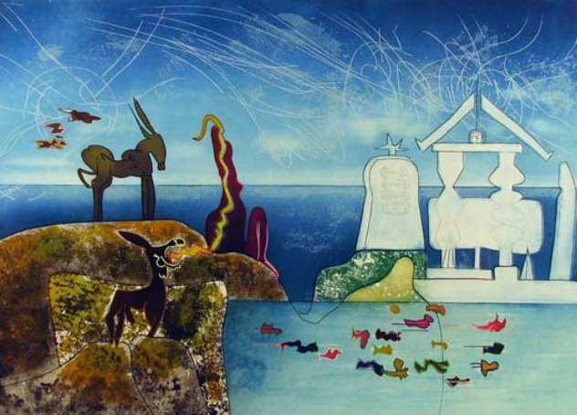 Hours of the Day Series, 8 A.M. 1975 Limited Edition Print by Roberto Sebastian Matta