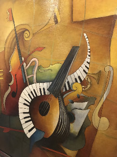 Orchestration 2007 51x79 Original Painting - Emanuel Mattini