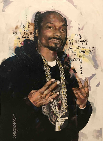 Snoop Dog 35x27 Original Painting - Sid Maurer