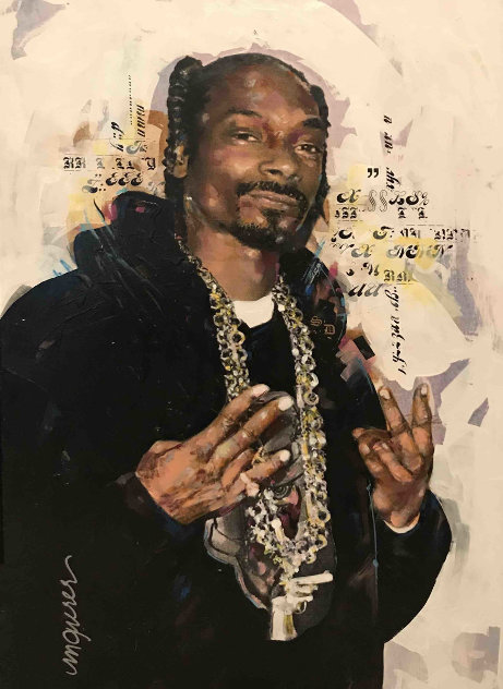 Snoop Dog 35x27 Original Painting by Sid Maurer
