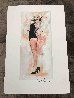 Marilyn Monroe Black Swimsuit Limited Edition Print by Sid Maurer - 2