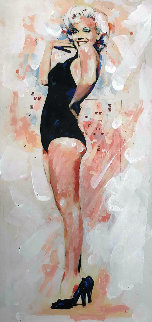 Marilyn Monroe Black Swimsuit Limited Edition Print - Sid Maurer