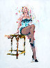 Marilyn Monroe Turquoise Bustier Limited Edition Print by Sid Maurer - 0