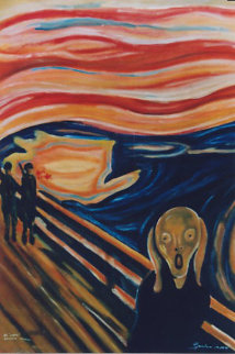 Guatemalan Scream (Munch) The Scream 2004 Original Painting - Mauro Garcia Guatemalan Scream (Munch) The Scream 2004 Original Painting - Mauro Garcia