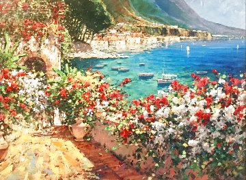 A Day of Sun on the Riveria Embellished 2005 Limited Edition Print - Marko Mavrovich A Day of Sun on the Riveria Embellished 2005 Limited Edition Print - Marko Mavrovich