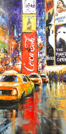Smell of the City 2016 32x18 Original Painting - Marko Mavrovich