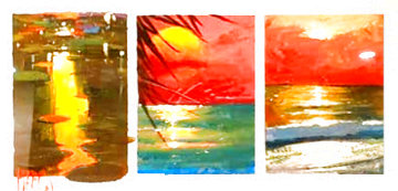 Season's 2012, Set of 3 Paintings 21x31 Works on Paper (not prints) - Marko Mavrovich Season's 2012, Set of 3 Paintings 21x31 Works on Paper (not prints) - Marko Mavrovich
