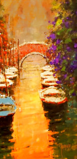 Sunshine in the Canal 2007 Embellished Limited Edition Print - Marko Mavrovich Sunshine in the Canal 2007 Embellished Limited Edition Print - Marko Mavrovich