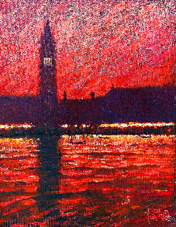 San Marco Square 2007 30x26 - Venice, Italy Original Painting - Marko Mavrovich