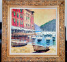 Day in Portofino 2006 - Framed Embellished Giclee on Canvas Limited Edition Print by Marko Mavrovich - 1