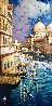 Morning on the Canal 2005 Embellished - Huge - Venice, Italy Limited Edition Print by Marko Mavrovich - 0