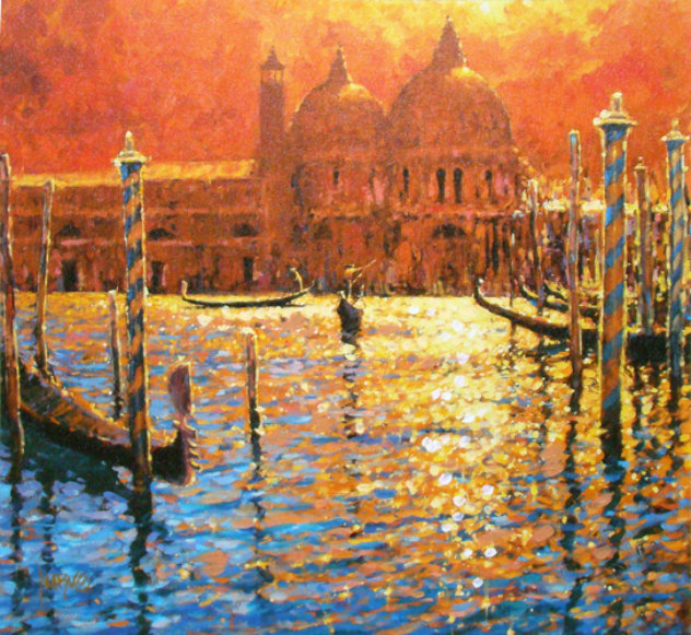 Golden Afternoon Embellished Limited Edition Print by Marko Mavrovich