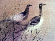 Untitled Birds 1966 21x28 Original Painting by Paul Maxwell - 4 Untitled Birds 1966 21x28 Original Painting by Paul Maxwell - 4