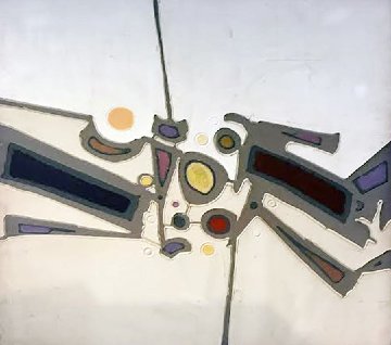 Untitled (Abstract Contemporary) 1974 48x72 Super Huge Original Painting - Paul Maxwell Untitled (Abstract Contemporary) 1974 48x72 Super Huge Original Painting - Paul Maxwell