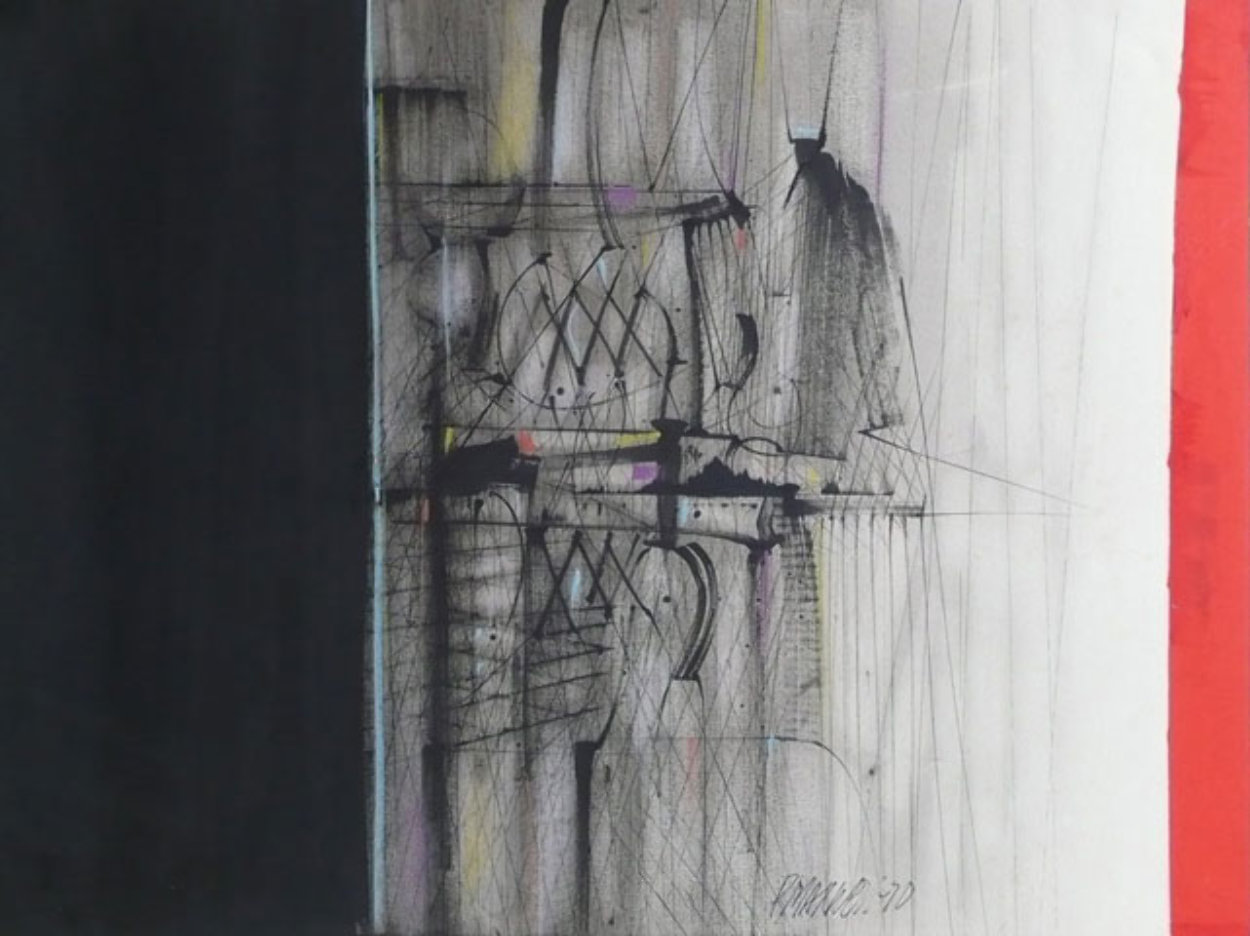 Arrangement 1970 22x30 Works on Paper (not prints) by Paul Maxwell Arrangement 1970 22x30 Works on Paper (not prints) by Paul Maxwell