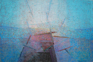 Vista 1989 48x72 Super Huge Original Painting - Paul Maxwell Vista 1989 48x72 Super Huge Original Painting - Paul Maxwell