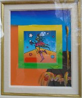 Star Catcher on Blends Unique 2005 10x8 Works on Paper (not prints) by Peter Max - 1 Star Catcher on Blends Unique 2005 10x8 Works on Paper (not prints) by Peter Max - 1