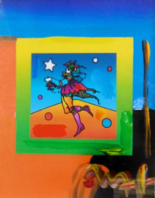 Star Catcher on Blends Unique 2005 10x8 Works on Paper (not prints) by Peter Max