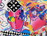 Zero in Love Unique 1990 13x13 Works on Paper (not prints) by Peter Max - 0