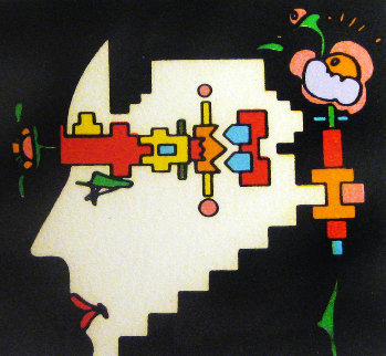 Geometric Man 1973 Limited Edition Print - Peter Max Geometric Man 1973 Limited Edition Print - Peter Max