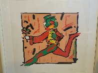 Runner in Brown 1979 Limited Edition Print by Peter Max - 1 Runner in Brown 1979 Limited Edition Print by Peter Max - 1
