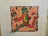 Runner in Brown 1979 Limited Edition Print by Peter Max - 1 Runner in Brown 1979 Limited Edition Print by Peter Max - 1