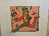 Runner in Brown 1979 (Vintage) Limited Edition Print by Peter Max - 1