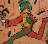 Runner in Brown 1979 Limited Edition Print by Peter Max - 0 Runner in Brown 1979 Limited Edition Print by Peter Max - 0