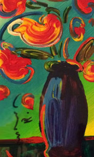 Vase of Flowers 2010 Limited Edition Print - Peter Max