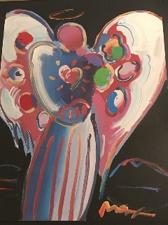 Angel With Heart 2000 17x25 Works on Paper (not prints) - Peter Max