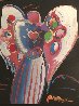 Angel With Heart 2000 17x25 Works on Paper (not prints) by Peter Max - 0