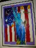 United We Stand II Unique 2005 24x18 Works on Paper (not prints) by Peter Max - 4