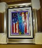 United We Stand II Unique 2005 24x18 Works on Paper (not prints) by Peter Max - 3