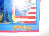 God Bless America - With Five Liberties Unique 2001 31x37 Works on Paper (not prints) by Peter Max - 3 God Bless America - With Five Liberties Unique 2001 31x37 Works on Paper (not prints) by Peter Max - 3