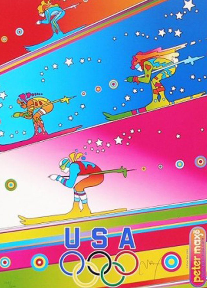 Olympics, Torino 2006 Limited Edition Print by Peter Max Olympics, Torino 2006 Limited Edition Print by Peter Max