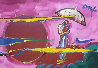New Moon Unique 2006 39x51 Huge Works on Paper (not prints) by Peter Max - 0