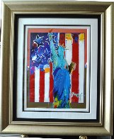 United We Stand II Unique 2005 24x28 Works on Paper (not prints) by Peter Max - 1 United We Stand II Unique 2005 24x28 Works on Paper (not prints) by Peter Max - 1