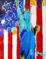 United We Stand II Unique 2005 24x28 Works on Paper (not prints) by Peter Max - 0 United We Stand II Unique 2005 24x28 Works on Paper (not prints) by Peter Max - 0
