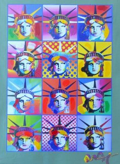 Liberty And Justice For All II 2005 40x34 Works on Paper (not prints) - Peter Max Liberty And Justice For All II 2005 40x34 Works on Paper (not prints) - Peter Max
