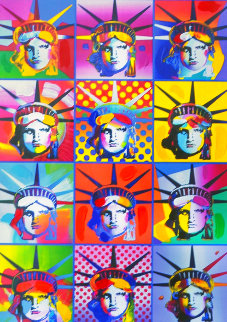 Liberty And Justice For All II Unique 2005 40x34 Super Huge Works on Paper (not prints) - Peter Max Liberty And Justice For All II Unique 2005 40x34 Super Huge Works on Paper (not prints) - Peter Max