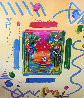 Better World Collage I 1999 22x24 Works on Paper (not prints) by Peter Max - 0
