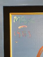Pop Art Profile Unique1983 22x18 Original Painting by Peter Max - 2 Pop Art Profile Unique1983 22x18 Original Painting by Peter Max - 2