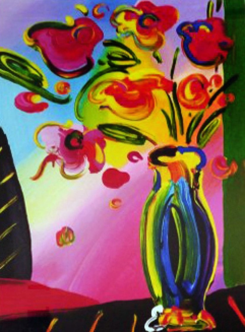Vase of Flowers 2014 Limited Edition Print by Peter Max