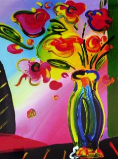 Vase of Flowers 2014 Limited Edition Print - Peter Max