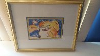 Untitled Watercolor  1992  26x20 Watercolor by Peter Max - 4