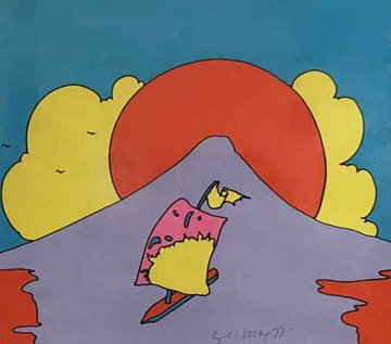 Floating in Peace 1972 Limited Edition Print - Peter Max Floating in Peace 1972 Limited Edition Print - Peter Max