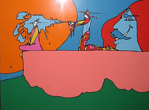 Giving the Light 1972 (Vintage) by Peter Max - For Sale on Art