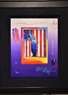 United We Stand 2005  Unique 28x32 Works on Paper (not prints) by Peter Max - 1